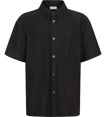 Grunt Skjorte k/æ - Rib - GREsteban - Sort