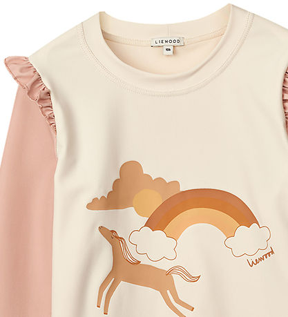 Liewood Badebluse - Tenley - UV40+ - Pale Tuscany/Ecru Liewood Badebluse - Tenley - UV40+ - Pale Tuscany/Ecru