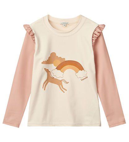 Liewood Badebluse - Tenley - UV40+ - Pale Tuscany/Ecru Liewood Badebluse - Tenley - UV40+ - Pale Tuscany/Ecru