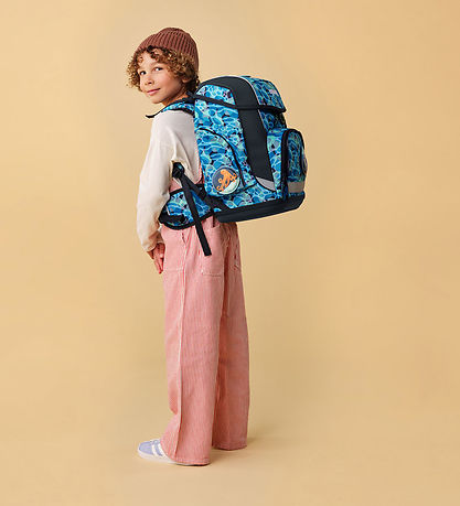 Ergobag Skoletaskesæt - Cubo - Ocean DiveBear Ergobag Skoletaskesæt - Cubo - Ocean DiveBear