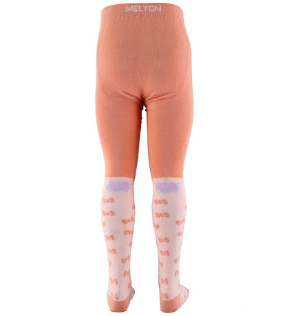 Melton Strømpebukser - Rabbit - Peach Pink Melton Strømpebukser - Rabbit - Peach Pink