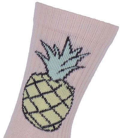 Melton Strømper - Pineapple - Crystal Pink