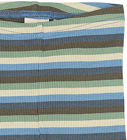 Petit Piao Leggings - Rib - Modal - Allure Blue Multi Stripe Petit Piao Leggings - Rib - Modal - Allure Blue Multi Stripe