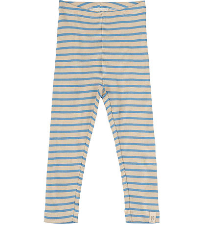 Petit Piao Leggings - Rib - Modal - Allure Blue/Dark Off White Petit Piao Leggings - Rib - Modal - Allure Blue/Dark Off White