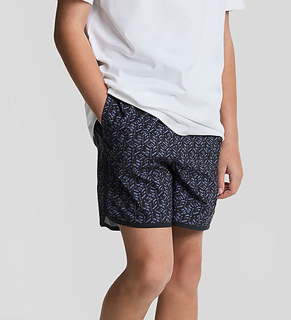 Lyle & Scott Badeshorts - Dark Navy m. Print Lyle & Scott Badeshorts - Dark Navy m. Print