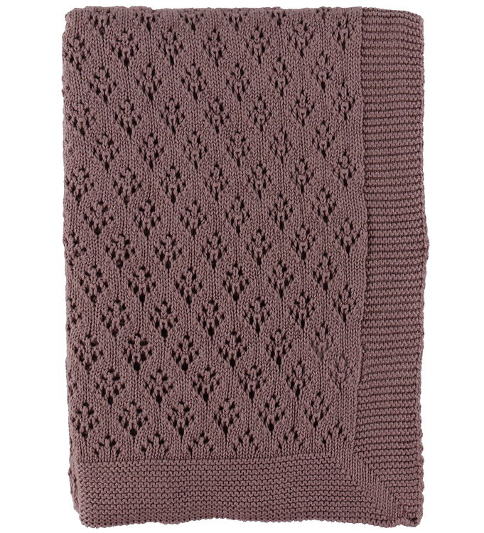 Baby Plaid - Bomuld Strikket Imp. 81a - Mauve