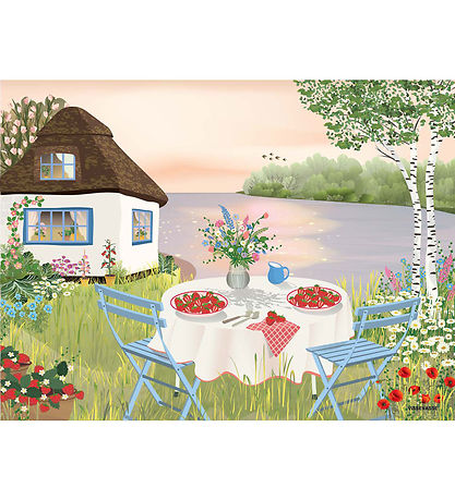 Vissevasse Kort - 15x21 cm - Sweet Strawberries Vissevasse Kort - 15x21 cm - Sweet Strawberries