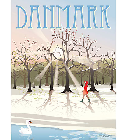 Vissevasse Plakat - 50x70 cm - Danmark - Vintersol