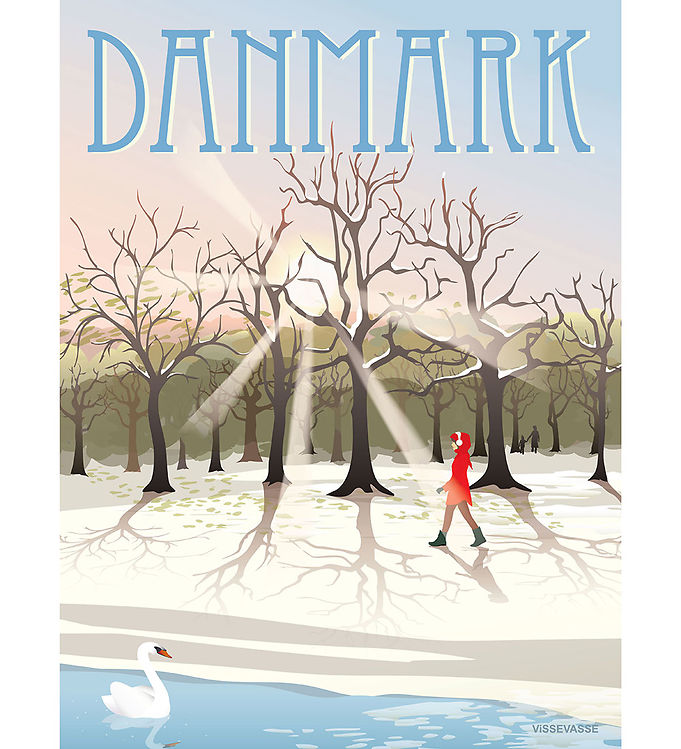 Vissevasse Plakat - 50x70 cm - Danmark - Vintersol