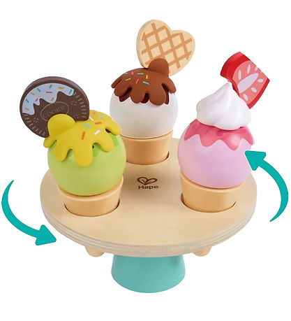 Hape Legesæt - 19 Dele - Ice Cream Buckey Playset