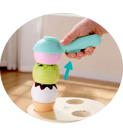 Hape Legesæt - 19 Dele - Ice Cream Buckey Playset