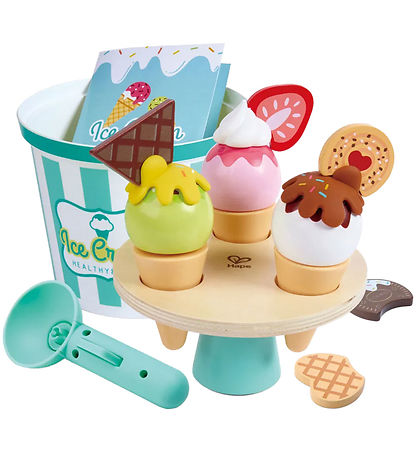 Hape Legesæt - 19 Dele - Ice Cream Buckey Playset