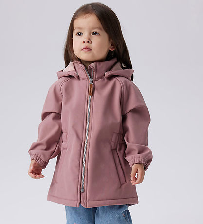 Name It Softshelljakke m. Fleece - NmfAlfa08 - Burlwood m. Magis