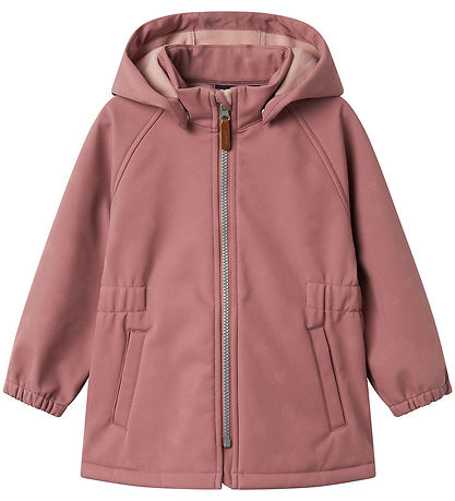 Name It Softshelljakke m. Fleece - NmfAlfa08 - Burlwood m. Magis