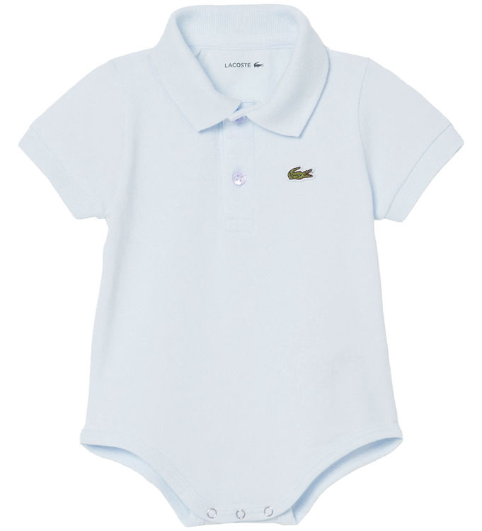 Lacoste Body k/æ - Piqué - Bleu Clair m. Logo