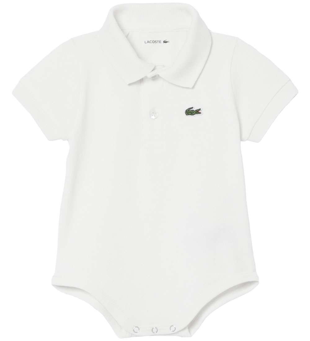 Lacoste Body mc - Pique - Blanc av Logo - Lacoste - 12 mois - Body MC 54 €