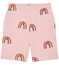 Lacoste Sweatshorts - Pink m. Regnbuer Lacoste Sweatshorts - Pink m. Regnbuer