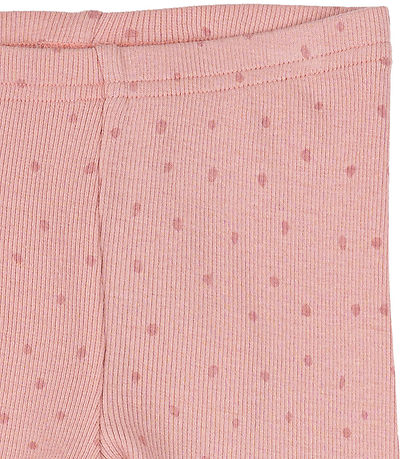 Petit Piao Leggings - Rib - Modal - Bright Rose