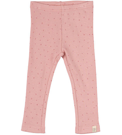 Petit Piao Leggings - Rib - Modal - Bright Rose Petit Piao Leggings - Rib - Modal - Bright Rose