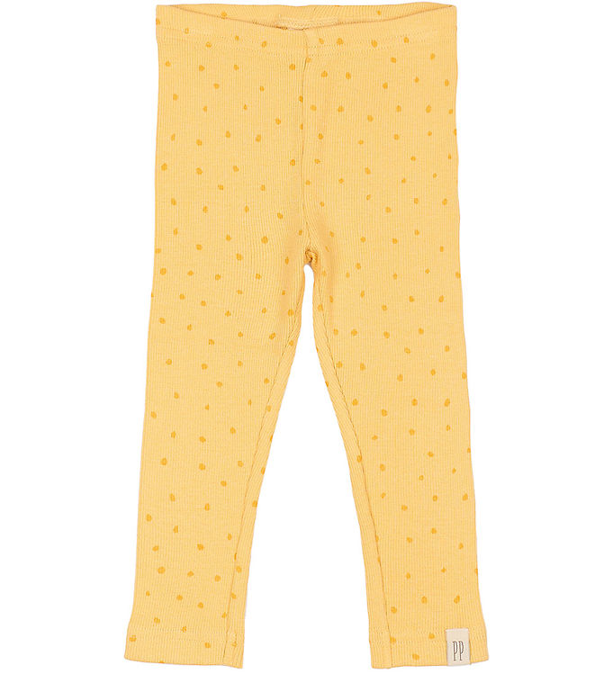 Petit Piao Leggings - Rib - Modal - Yellow Sun