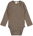 Petit Piao Body l/æ - Rib - Modal - Earth Brown