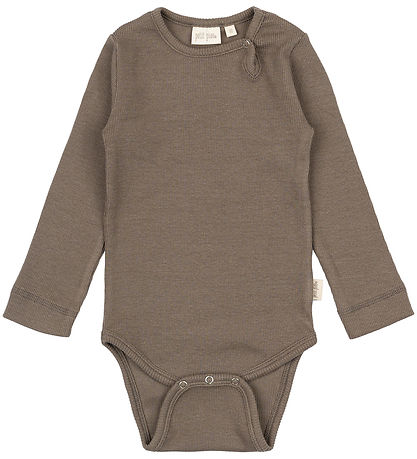 Petit Piao Body l/æ - Rib - Modal - Earth Brown