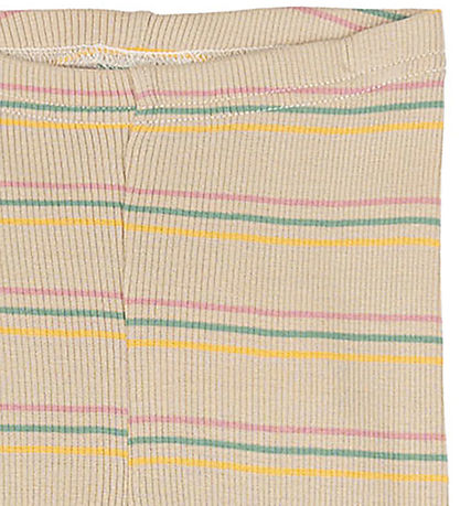 Petit Piao Leggings - Rib - Modal - Bright Rose Multi Stripe Petit Piao Leggings - Rib - Modal - Bright Rose Multi Stripe