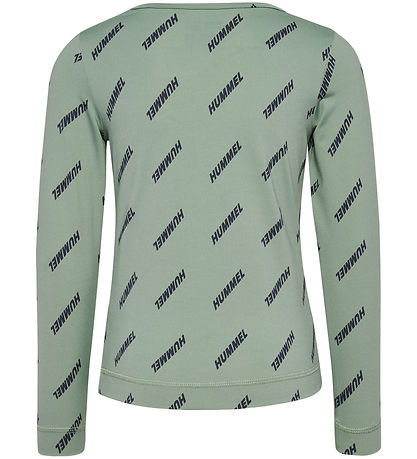Hummel Bluse - HmlSilje - Iceberg Green m. Print Hummel Bluse - HmlSilje - Iceberg Green m. Print