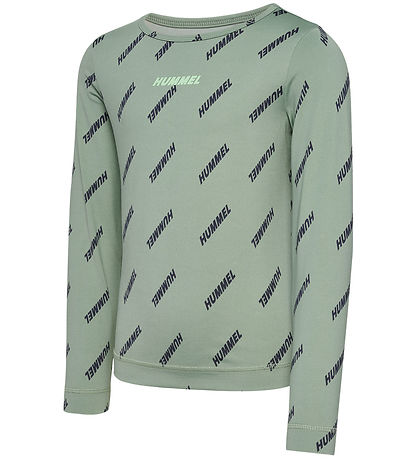 Hummel Bluse - HmlSilje - Iceberg Green m. Print Hummel Bluse - HmlSilje - Iceberg Green m. Print