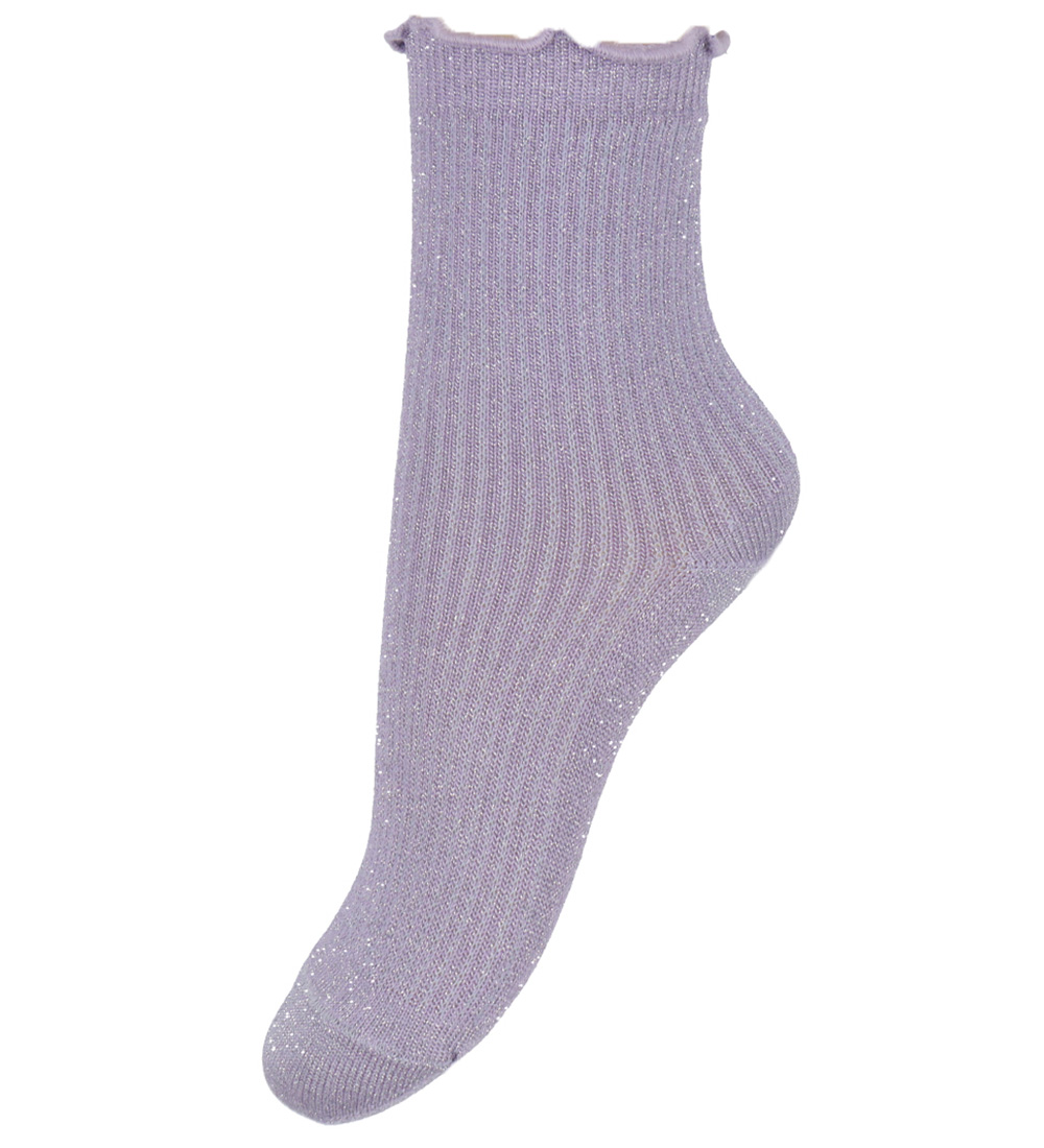 MP Socken - Doris - Glyzinien m. Glitzer - MP - 37/39 - Socken