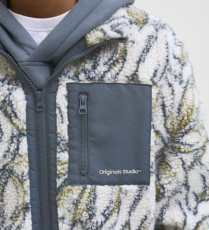 Jack & Jones Fleecejakke - JorVesterbro - Stormy Weather/AOP Jack & Jones Fleecejakke - JorVesterbro - Stormy Weather/AOP
