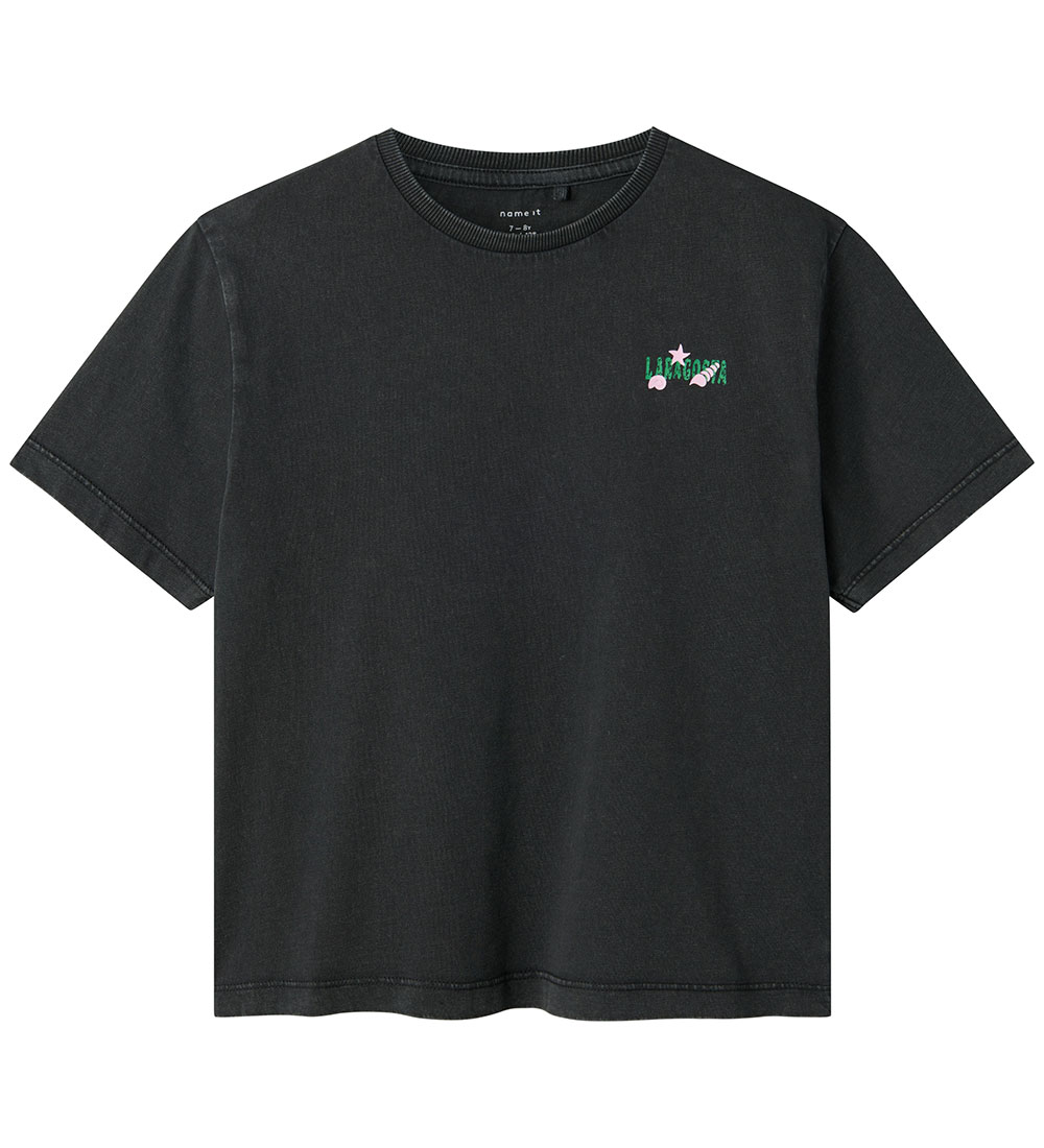 Name It T-Shirt - NkfFagma - Black - Name It - 6 Jahre (116) - T-Shirts