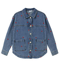 Name It Denimjakke - NkfMandy - Medium Blue Denim/Heart Name It Denimjakke - NkfMandy - Medium Blue Denim/Heart