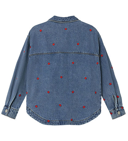 Name It Denimjakke - NkfMandy - Medium Blue Denim/Heart Name It Denimjakke - NkfMandy - Medium Blue Denim/Heart