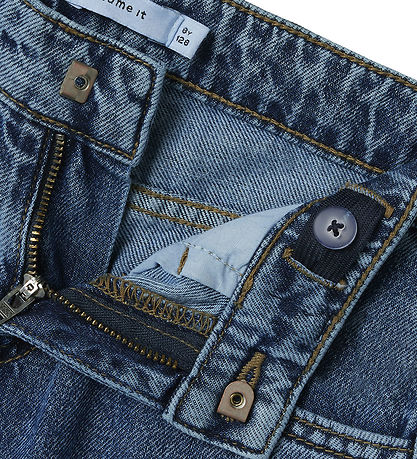 Name It Jeans - Wide - NkfBella - Medium Blue Denim/Heart