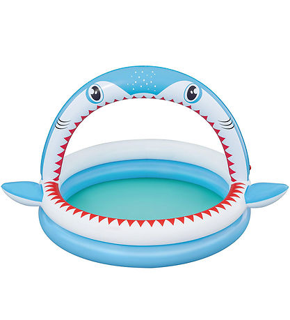 Bestway Badebassin m. Sprinkler - 163 x 127 cm - Sharktastic 