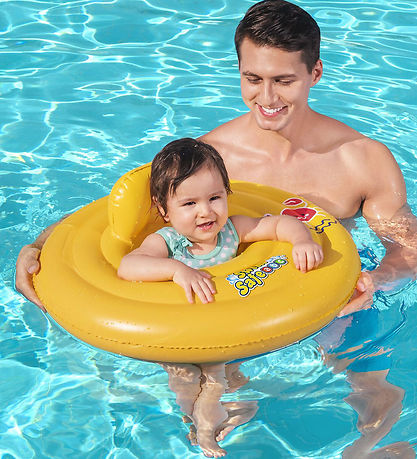 Bestway Badering m. Sæde - Swim Safe - 0-1 år - Gul