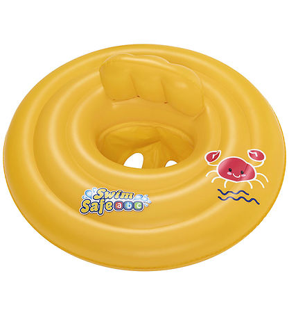 Bestway Badering m. Sæde - Swim Safe - 0-1 år - Gul
