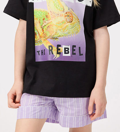 Molo Shorts - Aja - Purple Rail Stripe