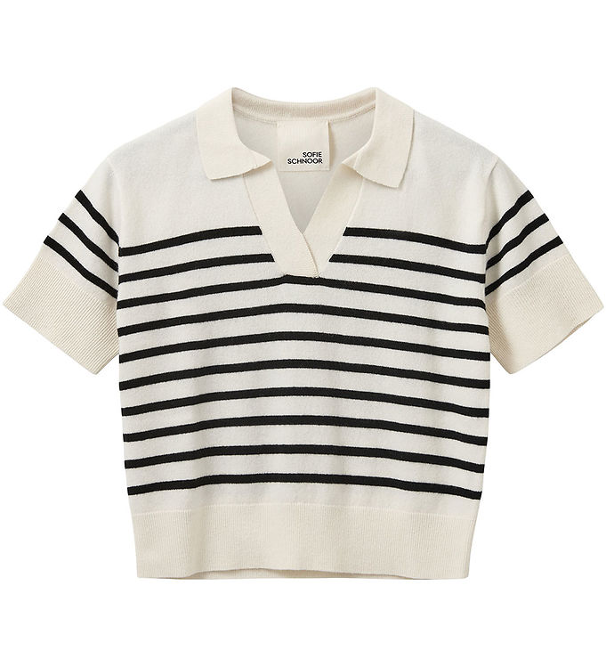 Sofie Schnoor Polo Uld - Off White/Sort