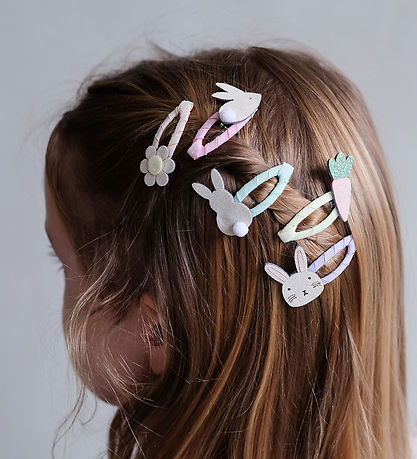 Mimi & Lula Hårspænder - 5-pak - 4 cm - Easter Bunny