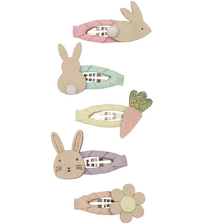 Mimi & Lula Hårspænder - 5-pak - 4 cm - Easter Bunny