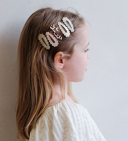 Mimi & Lula Hårspænder - 5-pak - 4 cm - Scalloped Leopard Mimi & Lula Hårspænder - 5-pak - 4 cm - Scalloped Leopard