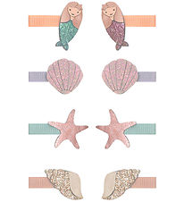 Mimi & Lula Hårclips - 8-pak - 3 cm - Mermaid Sealife Mimi & Lula Hårclips - 8-pak - 3 cm - Mermaid Sealife