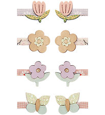 Mimi & Lula Hårclips - 8-pak - 3 cm - Bouquet Spring Magic