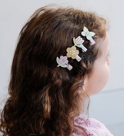 Mimi & Lula Hårclips - 8-pak - 3 cm - Bouquet Spring Magic