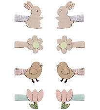 Mimi & Lula Hårclips - 8-pak - 3 cm - Easter