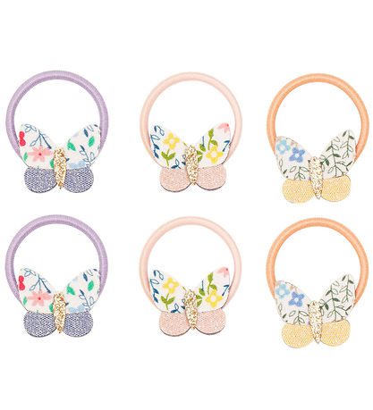 Mimi & Lula Hårelastikker - 6-pak - Mini Betty Butterfly Florenc