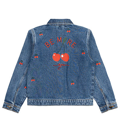 The New Denimjakke - TnNatalia - Medium Blue Denim EMB The New Denimjakke - TnNatalia - Medium Blue Denim EMB