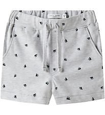 Name It Shorts - NmmVolo - Light Grey Melange/Boats Name It Shorts - NmmVolo - Light Grey Melange/Boats